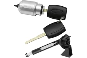 HOYPEYFIY Cofano serratura Kit di Riparazione Latch Auto Set Cofano Blocco di Rilascio Assemblato con 2 chiavi per Ford Focus MK2 2004-2012 1355231