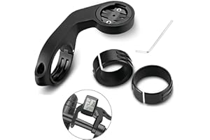 BULL TIGER PRESTIGE Uchwyt rowerowy kompatybilny z Garmin Edge, komputer rowerowy do Garmin Edge 200, 520, 800, 820, 910XT, 1000, GPS, uchwyt rowerowy z tworzywa sztucznego, 31,8 mm, uchwyt na przednie kamery rowerowe