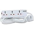 Geepas 3 Way Extension Socket 13A - Charge Multiple Devices with Child Safe, Extra Long Cord & Over Current Protected | Ideal For All Electronic Devices