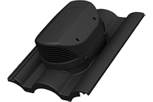 Parotec Taunus - Ventilatore piatto per Braas (RAL 9005 - Nero)
