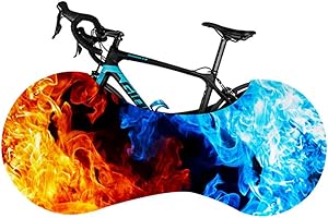 MEETOZ Bicycle Wheel Cover, Anti-dust Indoor Bike Storage Bag, Bike Wheel Cover Washable High Elastic Tire Package Road MTB Protective Gear Garage for Tires of 26-29 Inches (B)