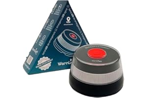 WarnLight 3.0 GEO - Luz Emergencia Coche Homologado DGT con Geolocalización, Luz avería coche, Visibilidad 1 Km, Baliza V16 con GPS, Base Imantada y Conexión GPS hasta 2038 (1 ud.)