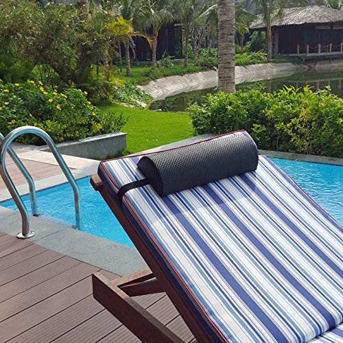 2 Nackenpolster für Gartenmöbel Liegen Deckchair Relaxsessel Kopfkissen