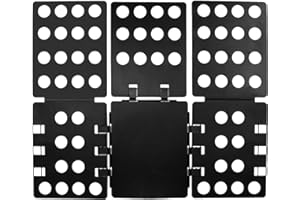 KAIAIWLUO Planche à Plier Le Linge,Plastique Planche à Plier Vêtements Planche Pliage Facile Plieuse a Linge Facile et Rapide pour les Enfants et les Adultes de Plier des Vêtements de Différentes Tailles Noir