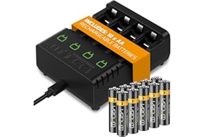 Venom Power Recharge - Charging Station plus 10 x AA 1000mAh Rechargeable Batteries