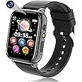 clleylise Kids Smart Watch - Upgrade Kids Smartwatch with 26 Games, HD Camera, Music, Alarm Clock, Pedometer (Black)