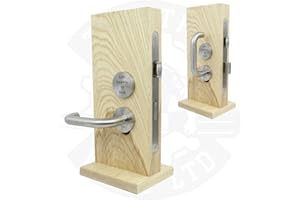 ZOO HARDWARE Lift to Lock Disabled Toilet Mortice Door Lock Stainless Steel