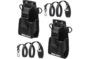 QINERSAW 2 Piezas Soporte para walkie Talkie, Fundas para Walkies Talkie Multi-Función, Porta Walkie Talkie Cinturón para Walkie-Talkie MSC-20C (14.7 * 5CM)