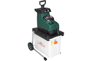 Gardebruk Broyeur de Branches Silencieux 2800W broyeur de végétaux avec bac de ramassage 60L Jardin