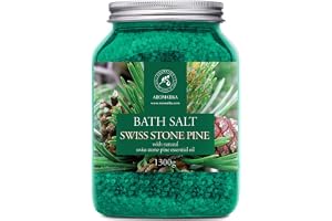 Cembratall Badsalt 1300 g - Naturlig Eterisk Olja av Cembratall - Pinus Cembra - Naturligt Havsbadsalt - Barrsalt - Kroppsvår