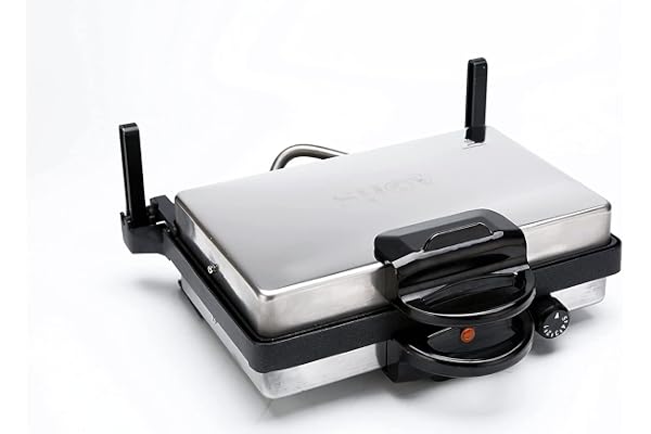 SHOV Kontaktgrill, multifunktion, Tandur, brödrost, elektrisk, med eller utan kastrull, tava, granit eller teflon att välja mellan för grillning, rostning och mer för varje kök (teflon)