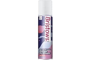 Bristows Sweet Dreams Overnight Dry Shampoo, Vanilla Fragrance, Refreshes Hair Between Washes, Cleanses Hair While You Sleep, Vegan Friendly, 200 ml