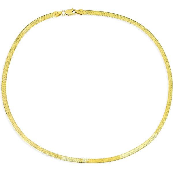 Miabella Massiv 925 Sterling Silber Italienisch 3mm, 4mm, 6mm, 7mm Diamantschliff Solid Flat Mariner Gliederkette Halskette Für Frauen Männer, 16-30 Zoll Made In Italy (16, 3mm