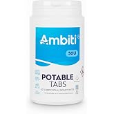 Ambiti Water Water Tanks Motorhome 50 Units | Purifier for drinking water tanks of motorhomes, boats and campers. No smell or