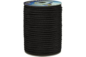 Corderie Italiane 006076292 Trenza Polipropileno Negro 5 mm - 100 m