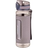 Uzspace FiftyFifty 520ml Tritan Su Matarası Silikon Korumalı Kaydırmaz G&ouml;vde Kahverengi