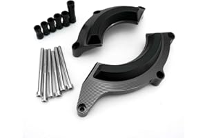 Heinmo Motorrad CNC Aluminium Motor Crash Guard Seitenschutz Sturzpad Stator Cover für Kawa' Z900 Z 900 2016 2017 2018 2019 2020 (Black)