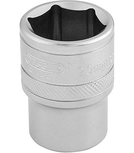 Draper 10-teiliger Steckschlüsselsatz – 1/2 Zoll Vierkantantrieb, Metrisch, 6-Punkt, Farbig Codiert, Aus Chrom-Vanadium-Stahl, Auf Hängeschiene