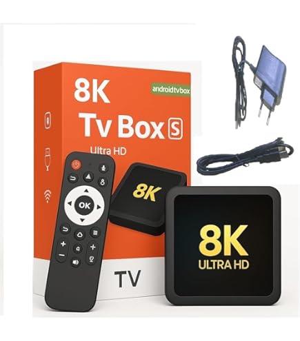 トランススピードAndroid 13.0搭載 8K TV BOX 8K Video 4K Android TV Set Top Box with Voice Remote, TV Box-S