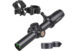 WestHunter Optics HD 1-6x24 IR Precisión Miras Telescópicas, Tubo de 30 mm, Iluminación Rojo Verde 1/5 MIL, Exclusivo para Competiciones Deportivas de Corta Distancia