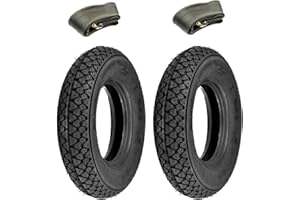 ECOVELO Set mit 2 Reifen UNION 6P.R. 3.00 10 46J + Schläuche Reifen kompatibel mit Vespa 50 Special PK 50 XL