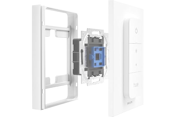 Mobilefox - Universellt skydd för Philips Hue-strömbrytare – V2-adapter – vit – 8 x 12,5 cm