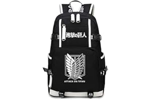 WANHONGYUE Attack on Titan Anime Backpack Student Schoolbag Laptop Book Bag Casual Dayback