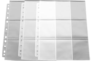 ETONE 120 Feuilles de Stockage d'archives 6X9 Diapositives négatives à Film Unique, Paquet de 30