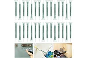KITERI 100 Pcs Mixing Tube, 84mm Mixing Nozzle Syringe Epoxy Mixing Nozzle Tip AB Mixing Tube F6-16 Epoxy Mixing Nozzle Static Mixer Plastic Resin Mixing Tip for 50ml and 37ml Duo Pack Epoxies