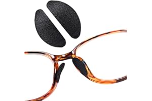 OPUGIT 16Pairs Soft Foam Nosepads, Self Adhesive Comfortable Eyeglass Nose Pieces Pads, Non-Slip Thin Nose Pads for Eyeglasses Sunglasses Glasses,1.5mmBlack