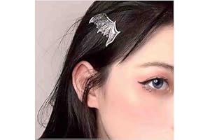 Dervivea Gothic Silver Wings Hairclip Bat Wings Hair Barrette Pin Horror Bat Hair Pin Clips Halloween Bat Wings Hairpins Accessori Decorativi Per Capelli Per Donne E Ragazze Headdress Confezione Da 2