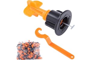 TOPWAY Tile Leveling System 45 Pcs Pack Reusable Tile Leveler Spacers for Building Walls Floors + Special Wrench 347833
