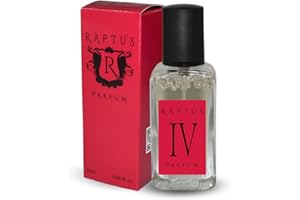 RAPTUS IV – 20 ml Parfum Unisex | Profumo Vanigliato e Mandorlato Intenso | Fragranza Dolce e Seducente | Packaging Rosso Rubino Elegante
