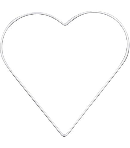 Fai Da Te Crafts Anelli Filo Metallo Creativ 10cm - Confezione 10 Pezzi Bianco | Per Fai Da Te E Crafts Filo Metallico Bianco