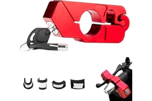 TONGBOKE The Red Motorcycle Lock is Universal, The Handle Lock Anti-Theft Lock is Strong and Reliable, and is Suitable for Motorcycles and Electric Vehicles (red)