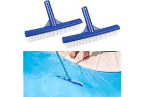 LULUDA Szczotka do basenu 2 szt. 25 cm trwała plastikowa szczotka do basenu czyszczenie głowicy brudu mech do basenów wanien ścian płytek podłogi staw spa gorąca wiosna niebieski