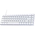 Clavier Gamer Dierya 60% Mécanique – Switches Rouges – AZERTY Blanc – Neuf