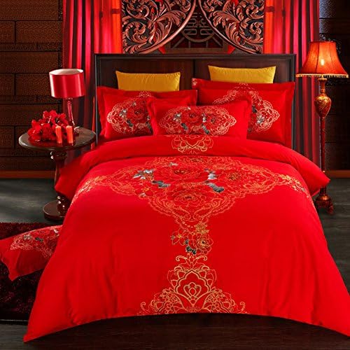 The cotton four piece suit wedding quilt bedding article Duvet cover-H 200x230cm(79x91inch)