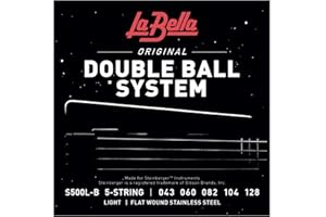 La Bella S500L-B Double Ball Bass Flat Wound - Light 43-128, 5-String