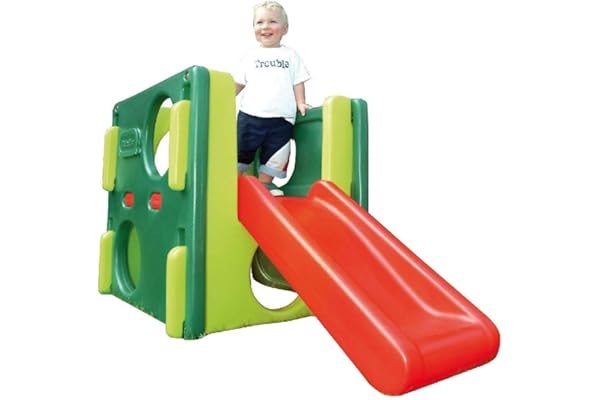 Little Tikes Junior Activity Gym - Grimper, Ramper et Glisser - Le Jeu Actif Favorise le Développement Physique - Utilisation Intérieure ou Extérieure - Evergreen