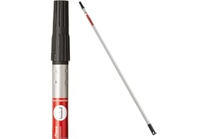 Stalowy drążek przedłużający ProDec o stałej długości 1,2 m (4 stopy) do ram wałków malarskich, zapewnia większy zasięg podczas malowania, kompatybilny z ramami przykręcanymi i wciskanymi