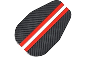 iSpchen Ceja de Lluvia de Coche, 2 Uds, Pegatina de Espejo Retrovisor de Coche, Ceja de Lluvia, Espejo Lateral de Visión Trasera Universal, Placas de Cejas de Lluvia Para Coche, Camión