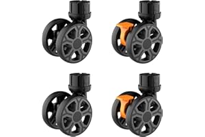 FELICON SELORSS Heavy Duty Rotation Swivel Wheels for BY06 BY06S BY06C BY10 BY10WX Folding Utility Cart Rolling Crate(Black-4PCS)