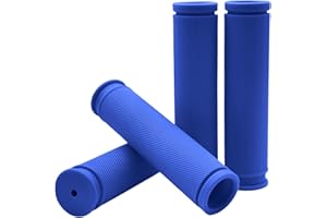 TIKBRO Bike Handlebar Grips 2 Pairs Comfortable Anti-Slip Rubber Mountain Bicycle Handle Grips for MTB BMX