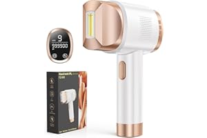 DEPLITE 3 en 1 Depiladora Luz Pulsada IPL con Pantalla táctil LCD, 9 Nivel de Energía, Max 19.35 J,999.900 Flashes, Depiladora Laser para Piernas, Bikini, Axilas, Cara, Cuerpo
