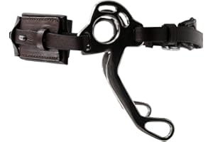 Reitsport Amesbichler AMKA Hackamore - Brida sin morder con almohadilla para la nariz, color negro