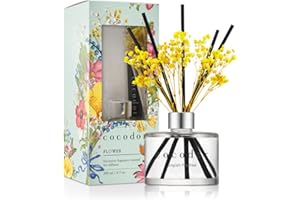 COCOD'OR COCODOR Difusor de Varillas con Flores secas/Inglés Pearfree (English Pearfree) / 200ml / Ambientadores de Hogar, Ambientador Varillas, Regalo Madre Profesora, Regalo Día del Madre