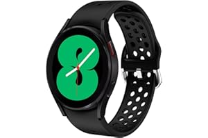 Syxinn Pasek kompatybilny z Samsung Galaxy Watch 4 40 mm, 44 mm, Galaxy Watch 4 Classic 46 mm / 42 mm, Galaxy Watch 6/6 Classic, Watch 5/5 Pro 45 mm, silikonowy pasek do zegarka, sportowy pasek dla