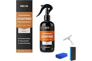 LEXTEX Nexa Scratch Remover, Turbo Shine Nexa, Spray de peinture automobile 3 en 1 haute protection rapide, Spray de réparation des rayures, Réparation rapide, Cire, Polissage, Revêtement, Nettoyage, Haute p