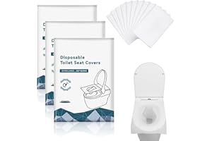 BPTZYLN 30Pcs Disposable Toilet Seat Covers Toilet Seat Covers Toilet Seat Cover,Toilet Cover Seat Toilet Cover for All Ages,Great for Airplane, Travel Seats, Public Restroom and Camping